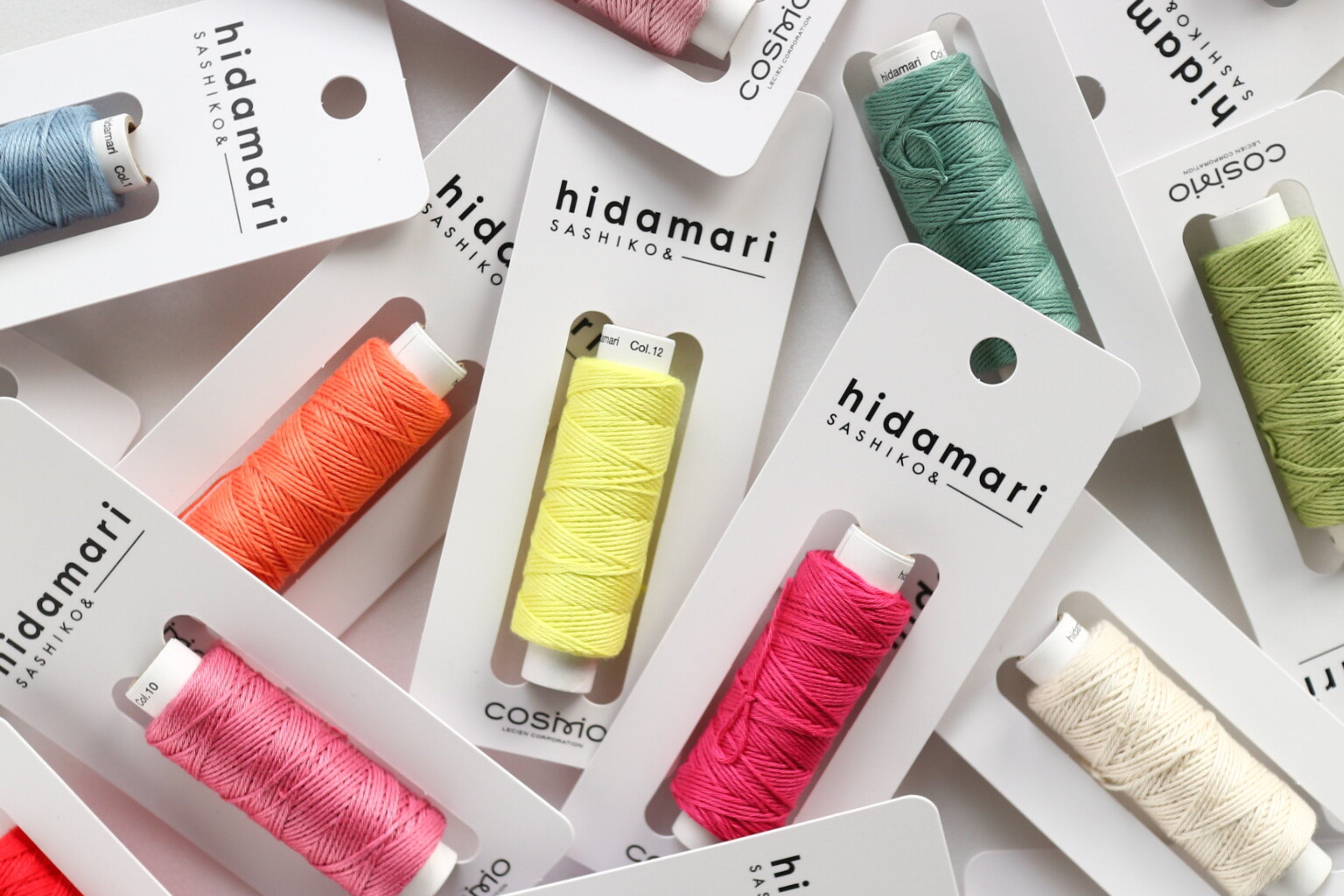 Hidamari Sashiko Thread, Complete 40-Color Bundle