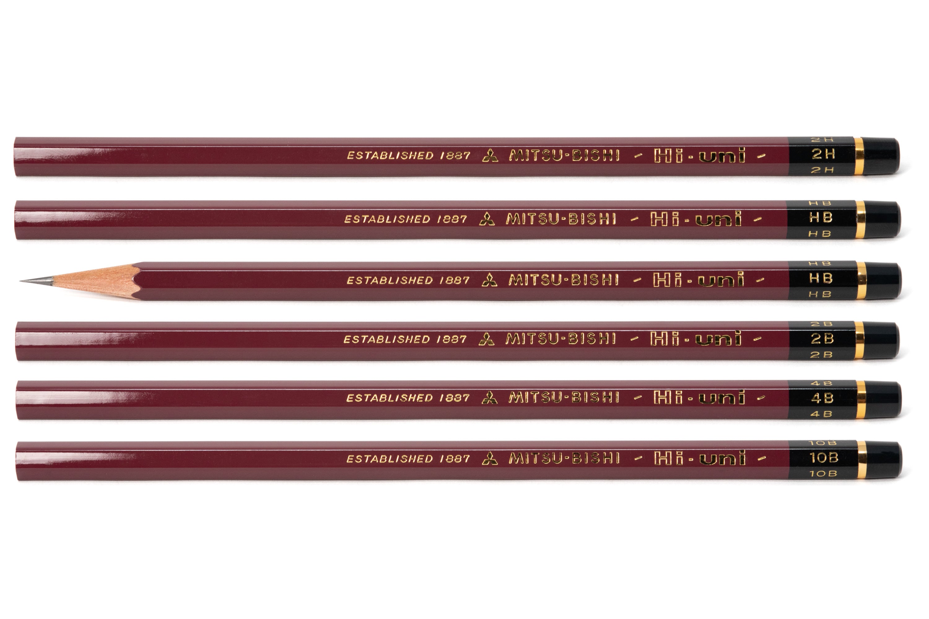 Hi-Uni Pencil, Drawing Set of 6