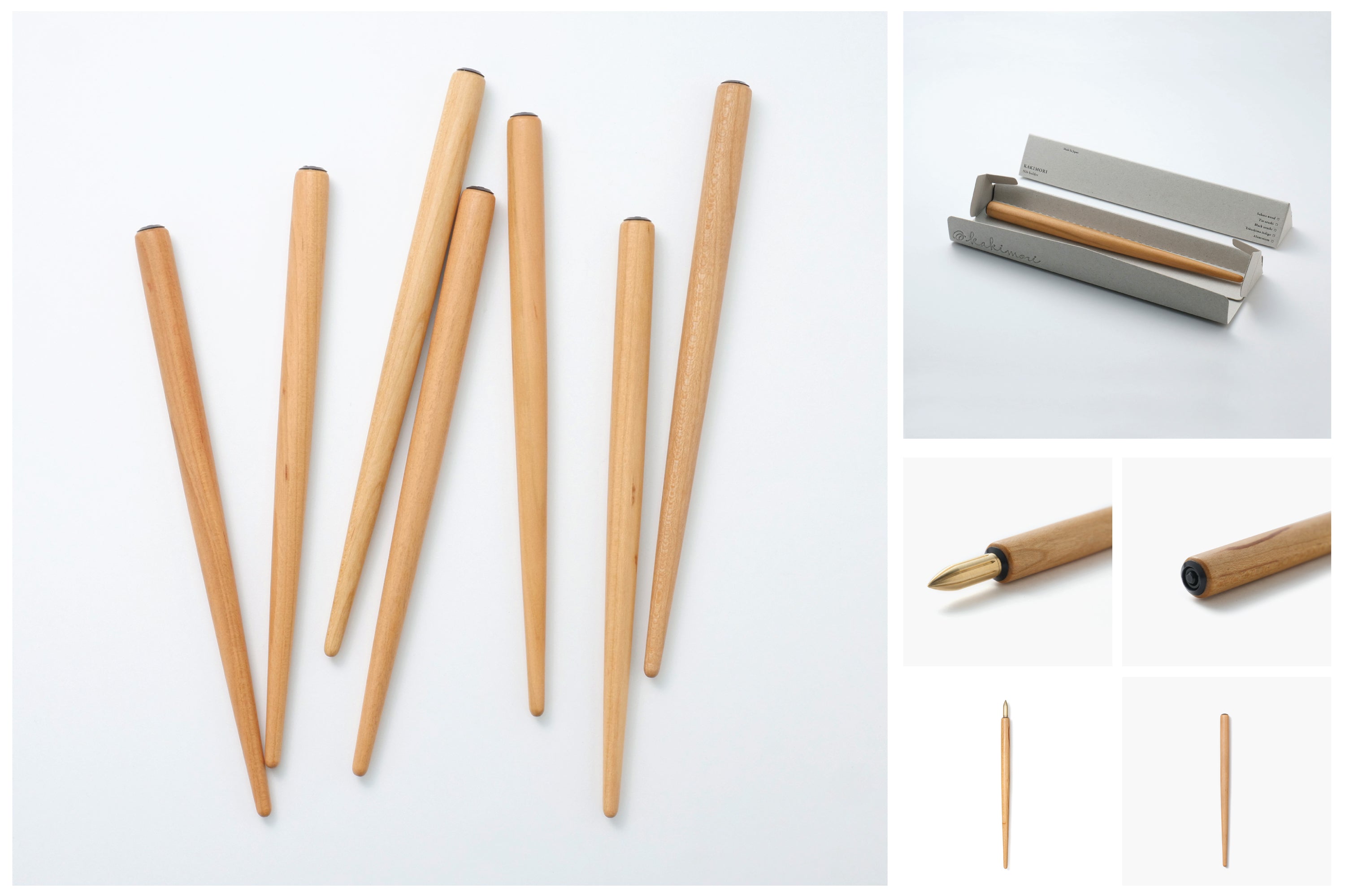 Kakimori - Sakura Wood Pen Holder - St. Louis Art Supply