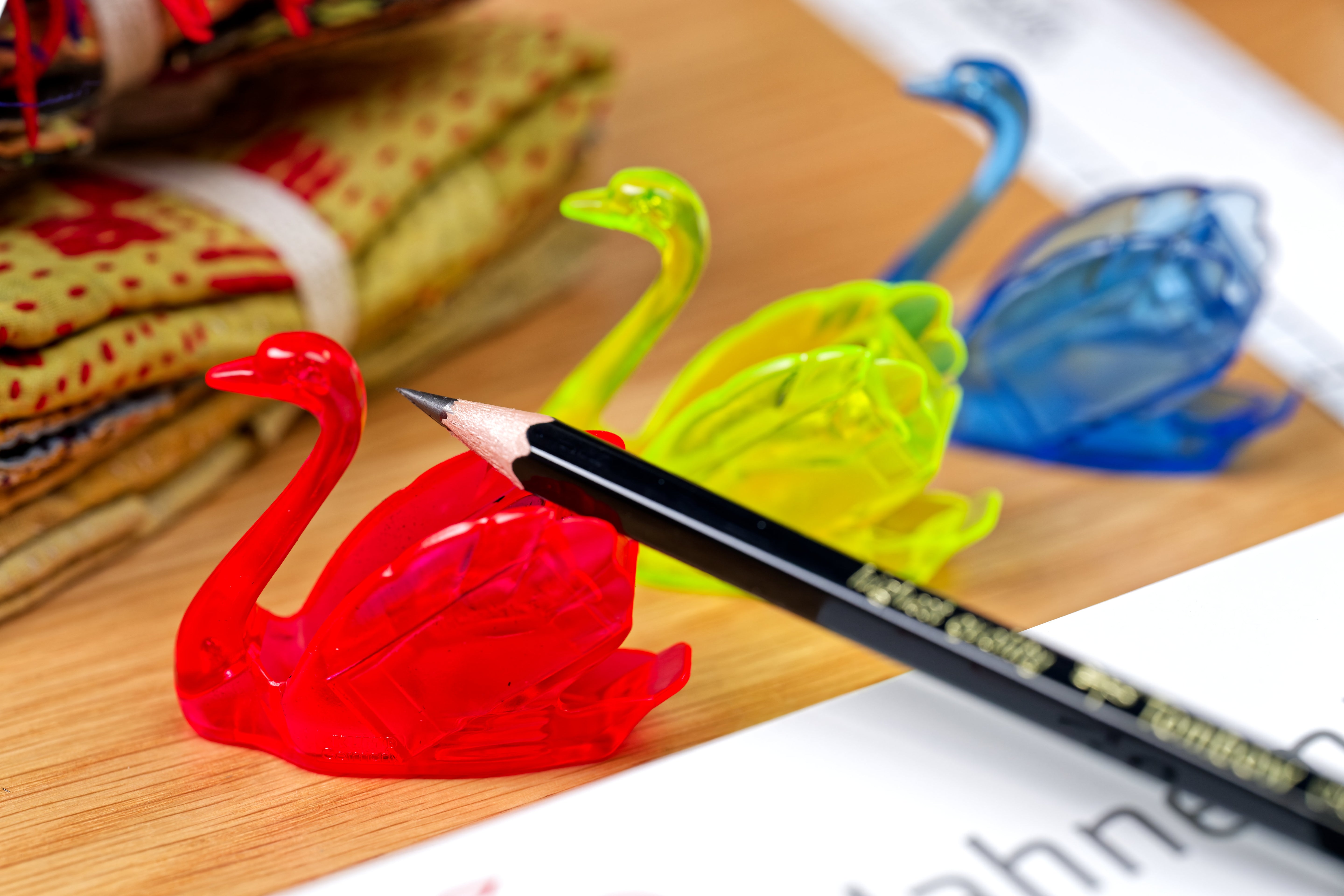 Neon Swan Pencil Sharpener, Random Color