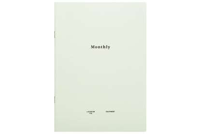 Laconic Style Notebook: Monthly