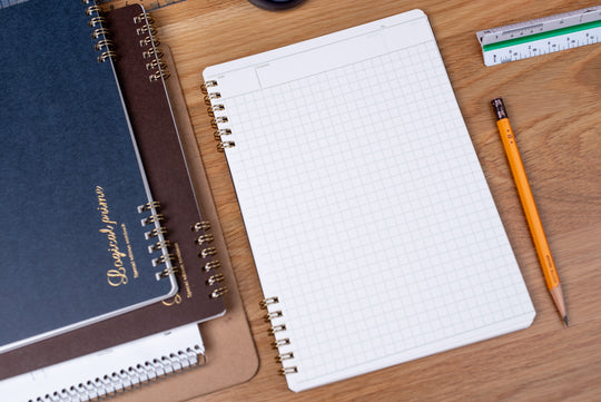 Logical Prime Split-Ring Notebook, Charcoal/Graph