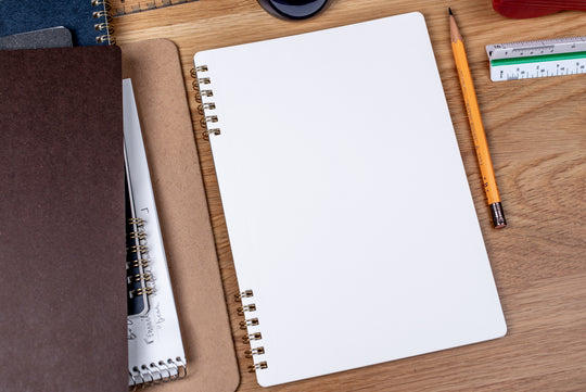 Logical Prime Split-Ring Notebook, White/Blank