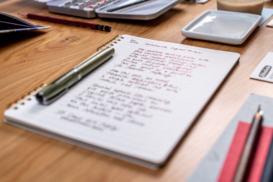 Logical Prime Split-Ring Notebook, Green/Ruled