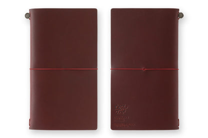 Traveler's Notebook Starter Set, Regular Size, Limited Edition Red Leather