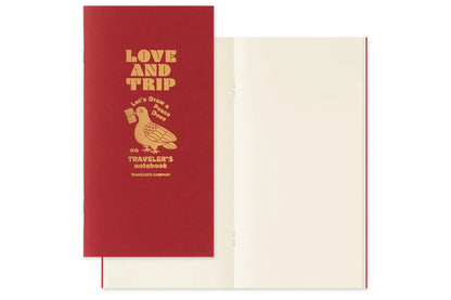 Traveler's Notebook Starter Set, Regular Size, Limited Edition Red Leather