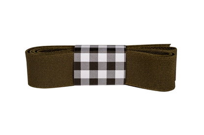 1" Elastic Webbing By The Yard, Military Green