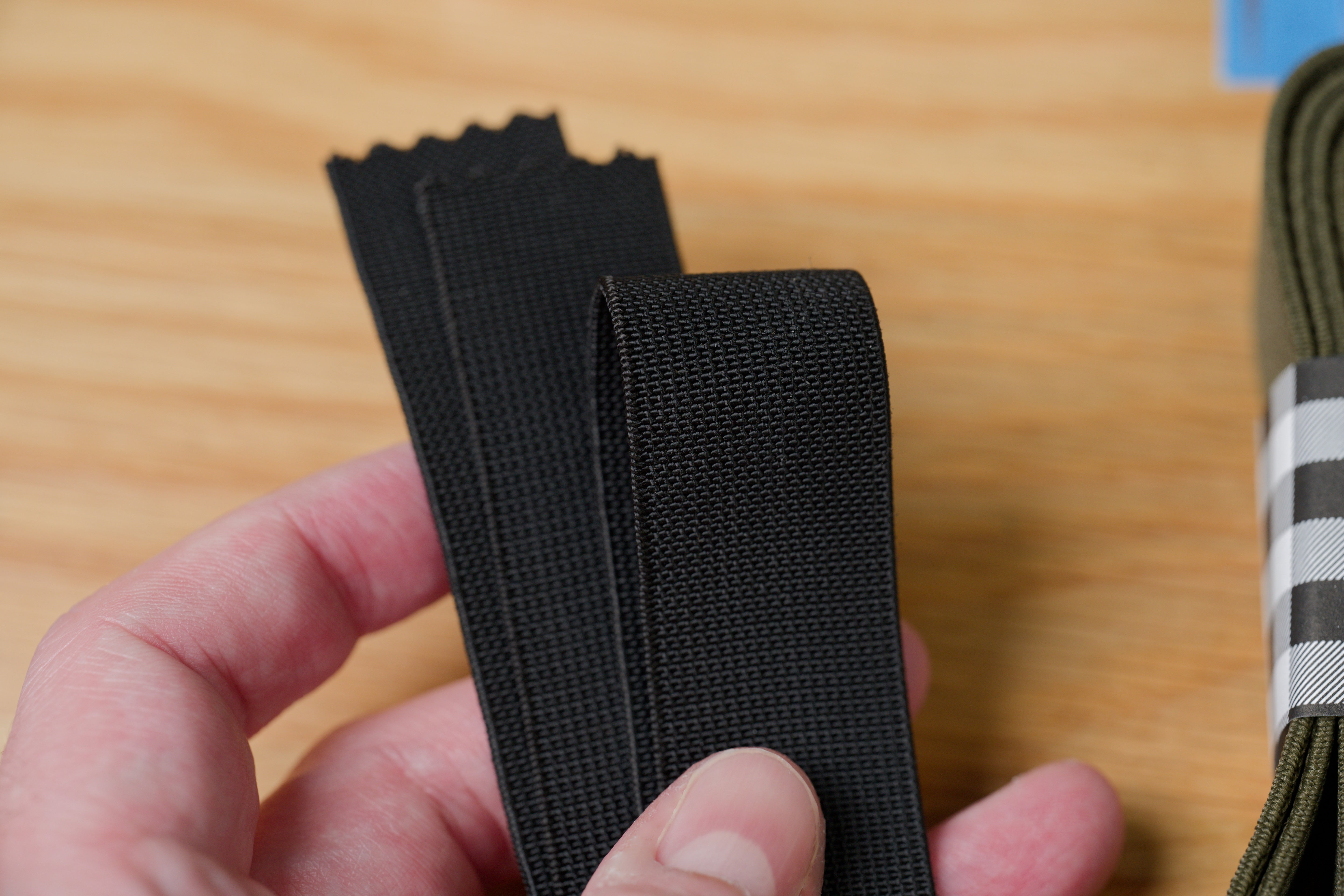 1" Elastic Webbing By The Yard, Black
