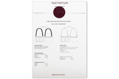 Factotum Crossbody Bag Sewing Pattern