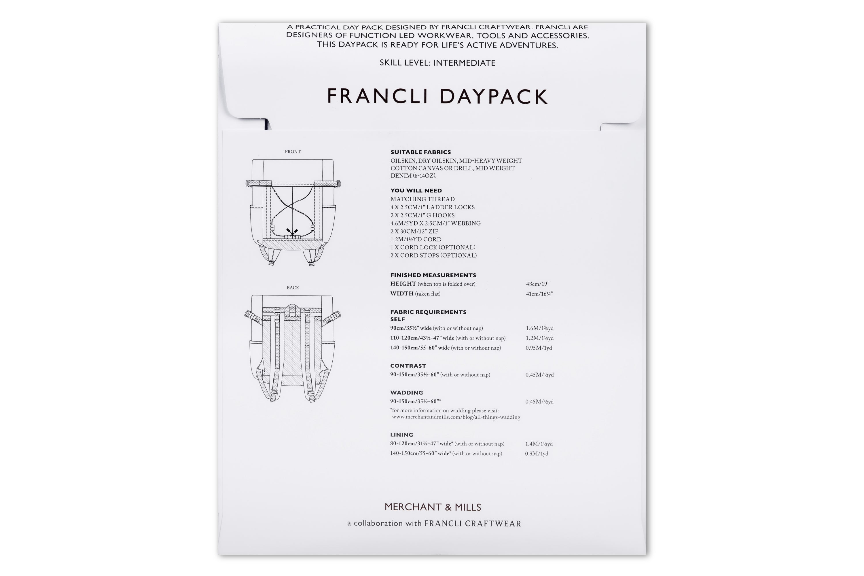 The Francli Daypack Sewing Pattern