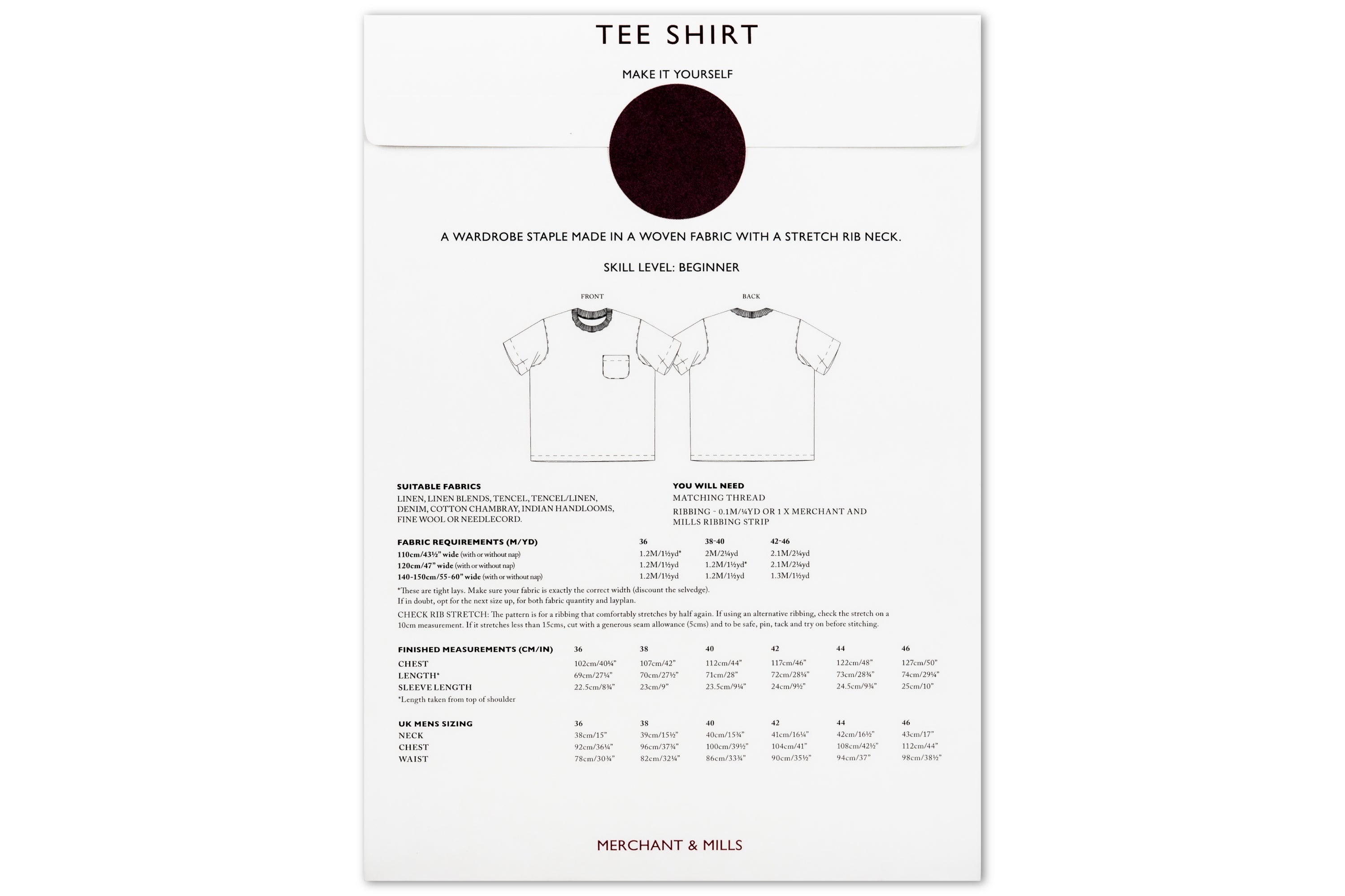 The Tee Shirt Sewing Pattern