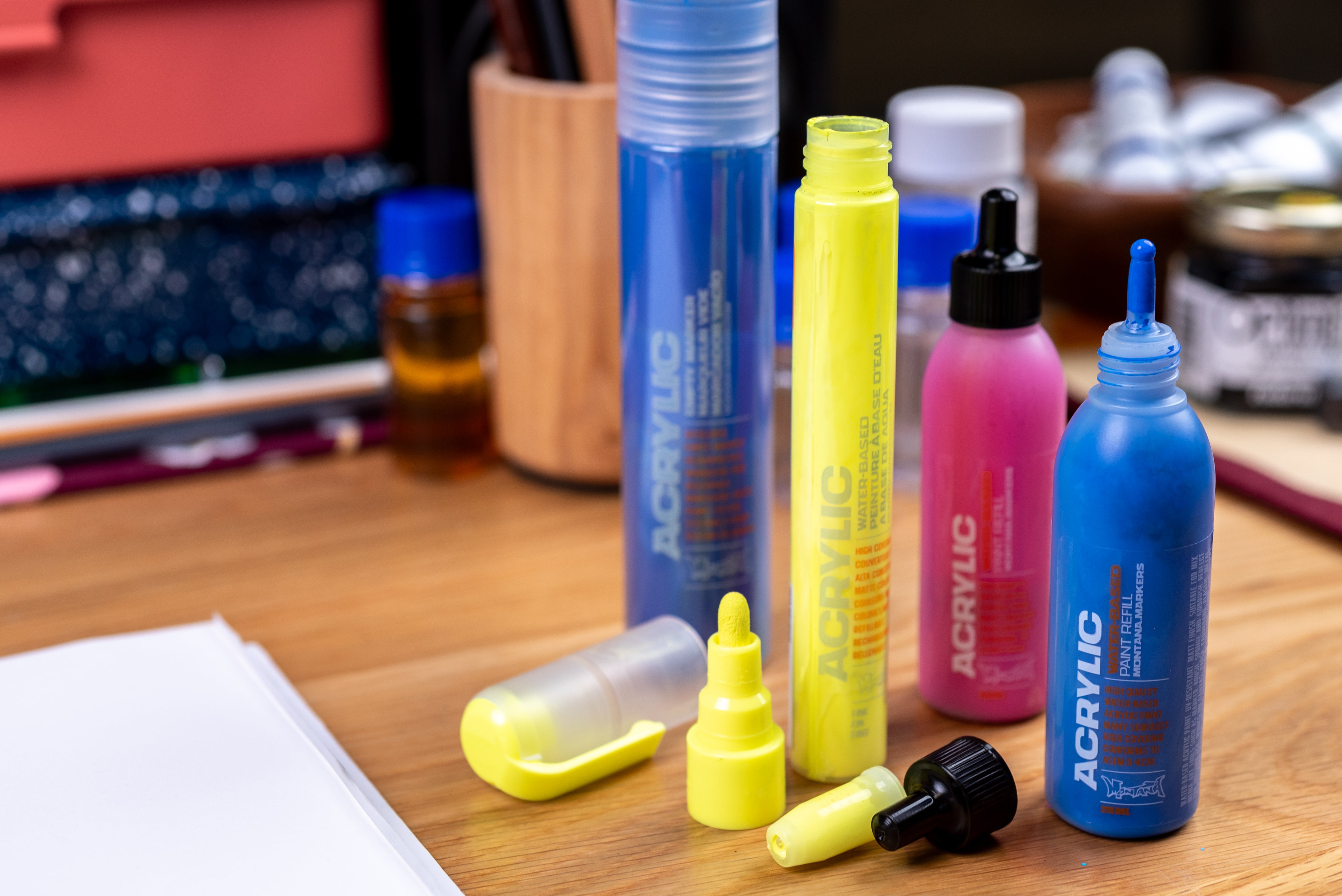 Montana Acrylic Paint Markers, Fluorescent Set of 6