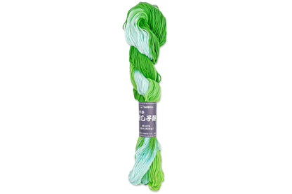 XL Hand-Dyed Sashiko Skein, #204 Cool Meadow