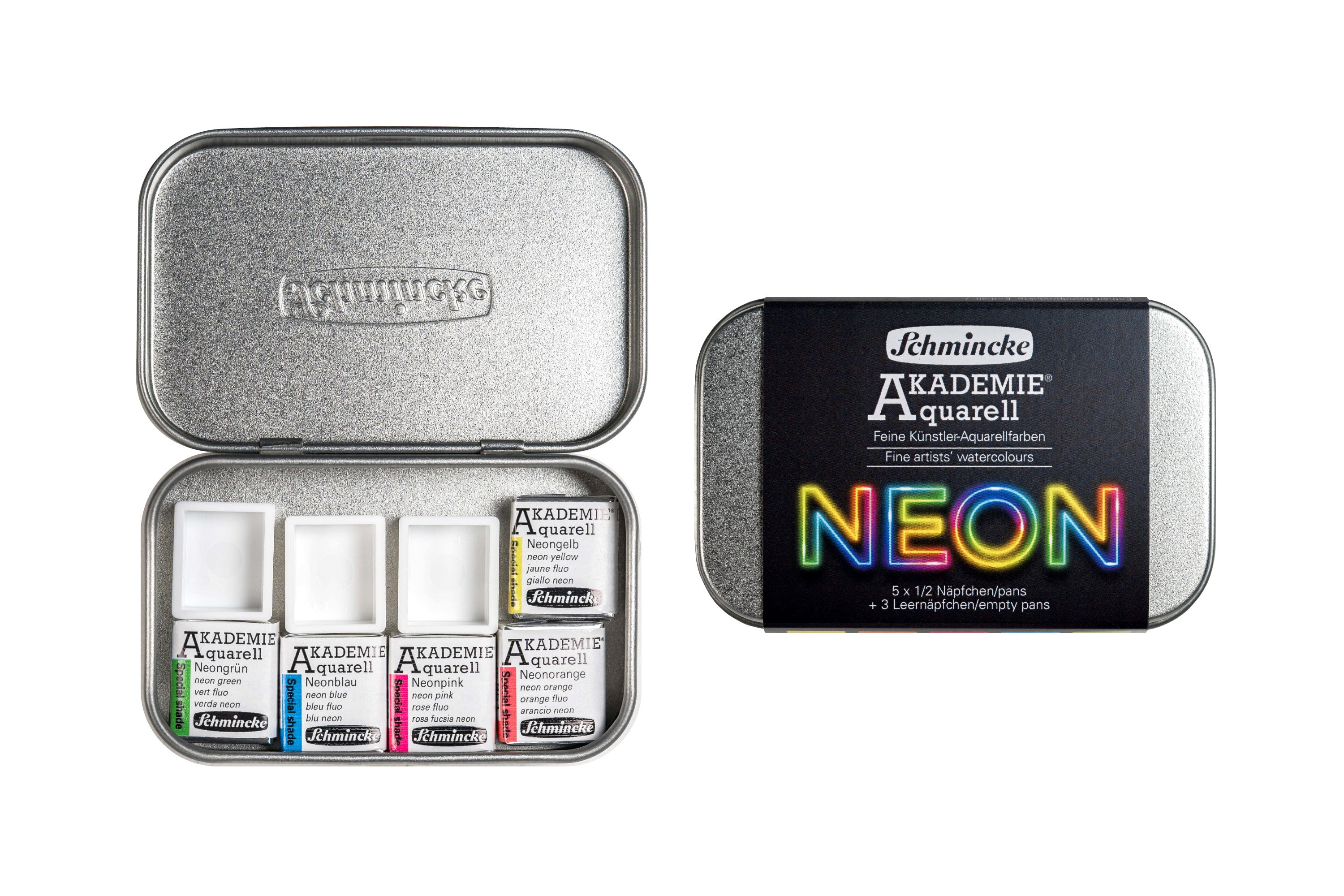 Akademie Aquarell, Neon Colors Half-Pan Set (2025)