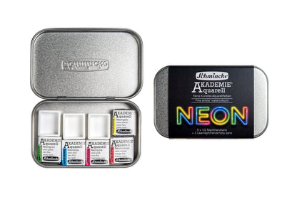 Akademie Aquarell, Neon Colors Half-Pan Set (2025)