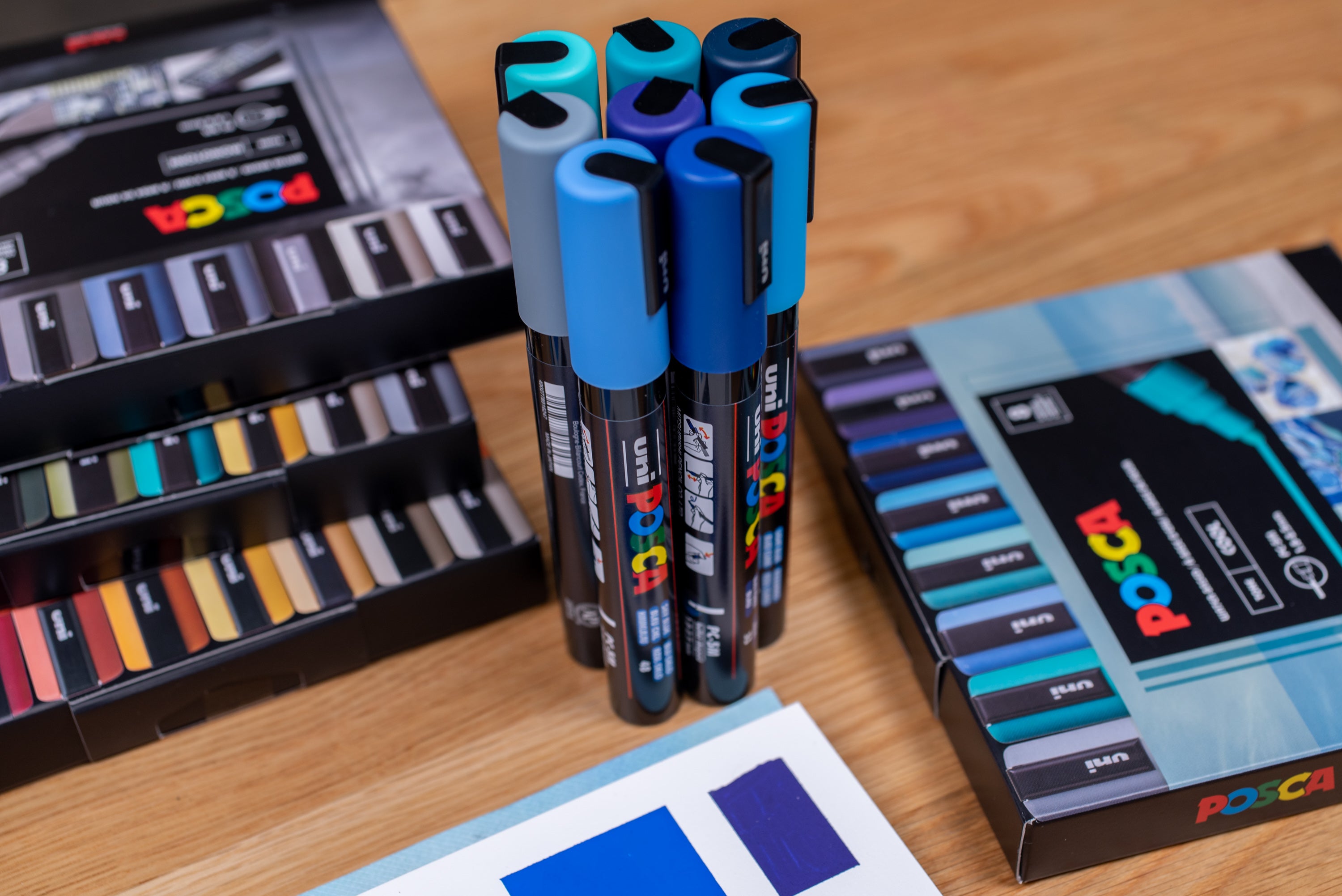 Uni POSCA Paint Markers, Cool Colors Set (PC-5M)