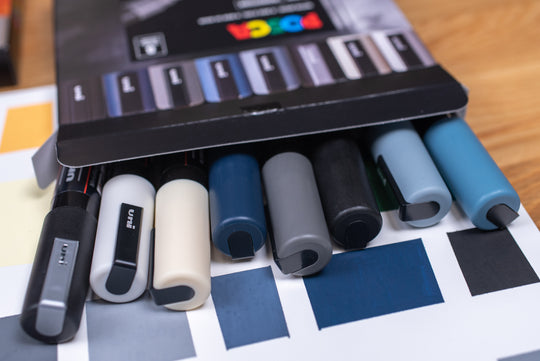 Uni POSCA Paint Markers, Monotone Set (PC-5M)
