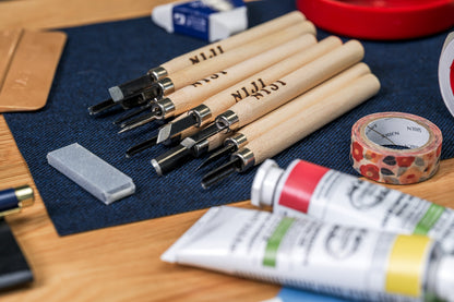 Niji Carving Knives, Set of 12 with Sharpening Stone