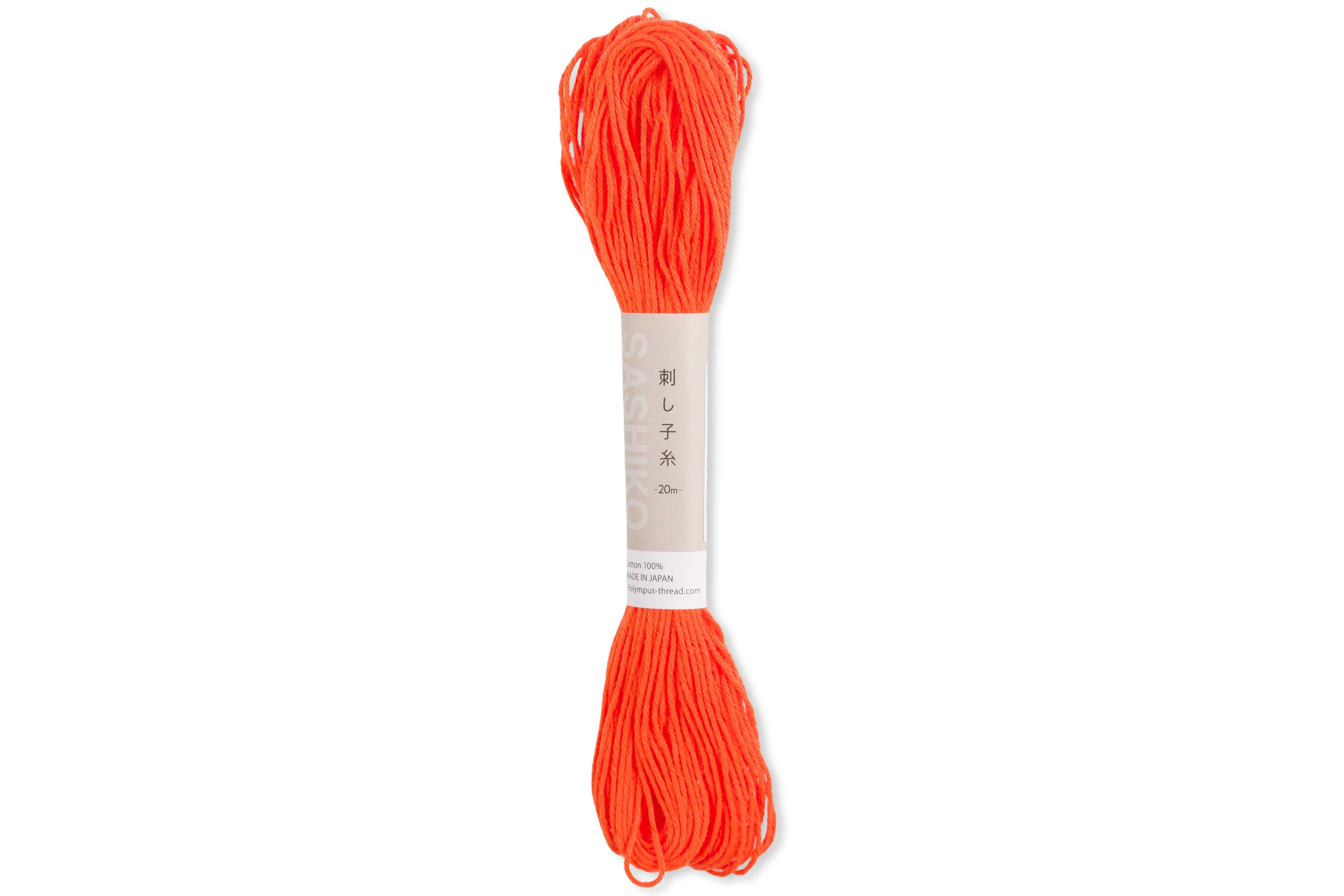 Olympus Cotton Sashiko Thread, #22 Bright Orange