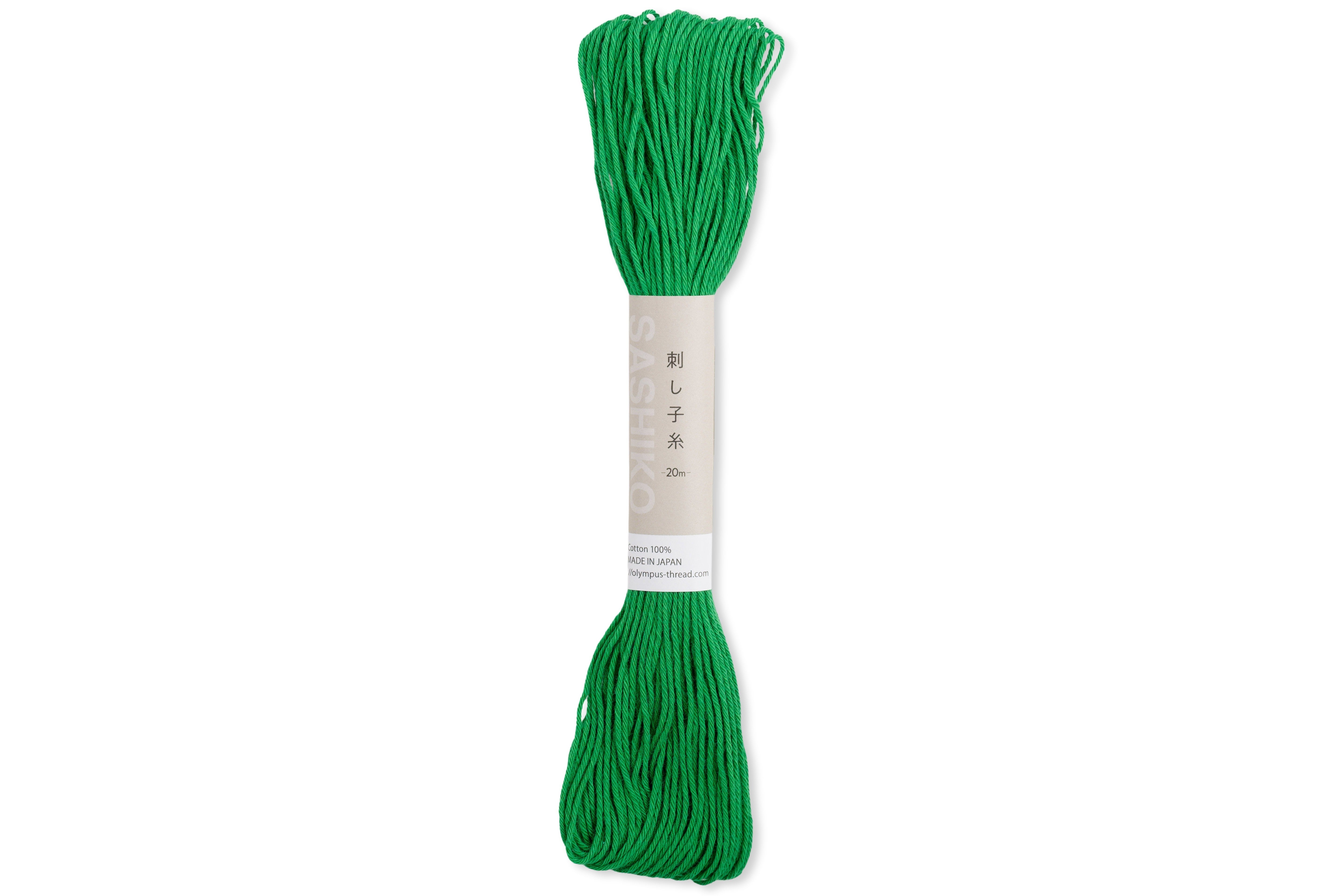 Olympus Cotton Sashiko Thread, #26 Viridian Green