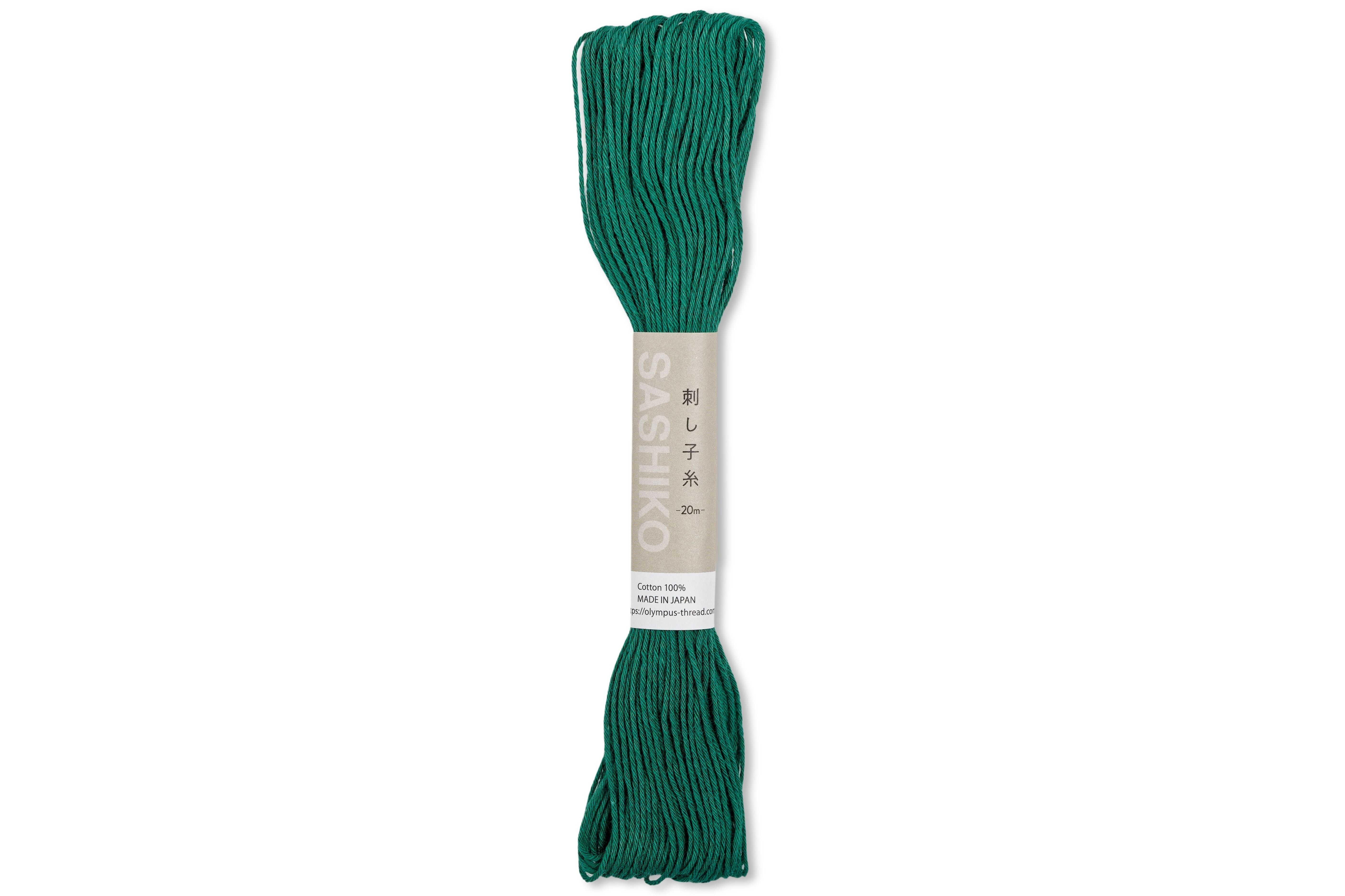 Olympus Cotton Sashiko Thread, #37 Deep Green