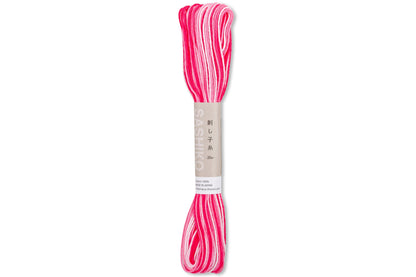 Variegated Sashiko Thread, #58 Multi Pink