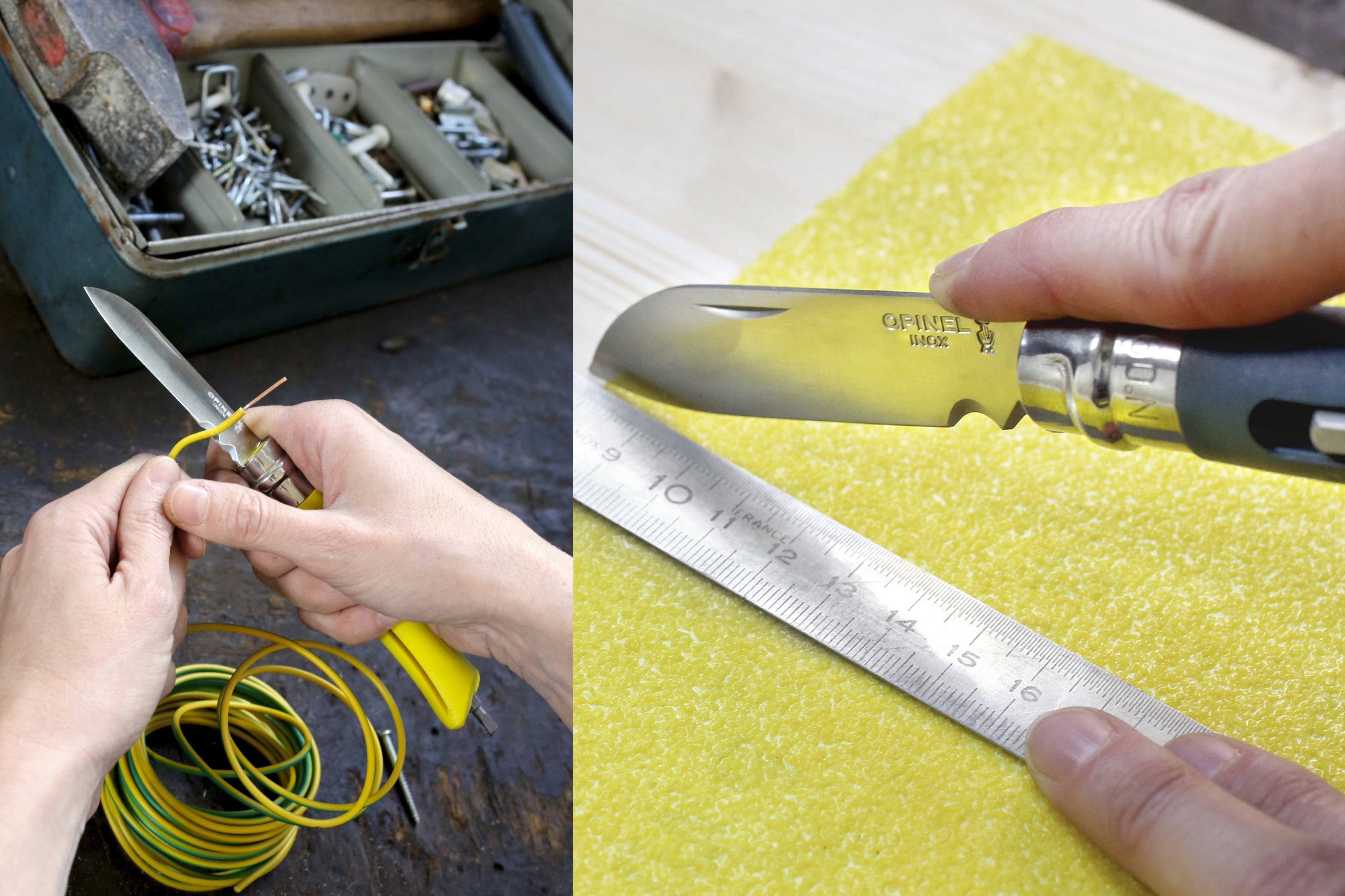 Opinel No. 09 DIY Multifunction Knife, Cool Grey