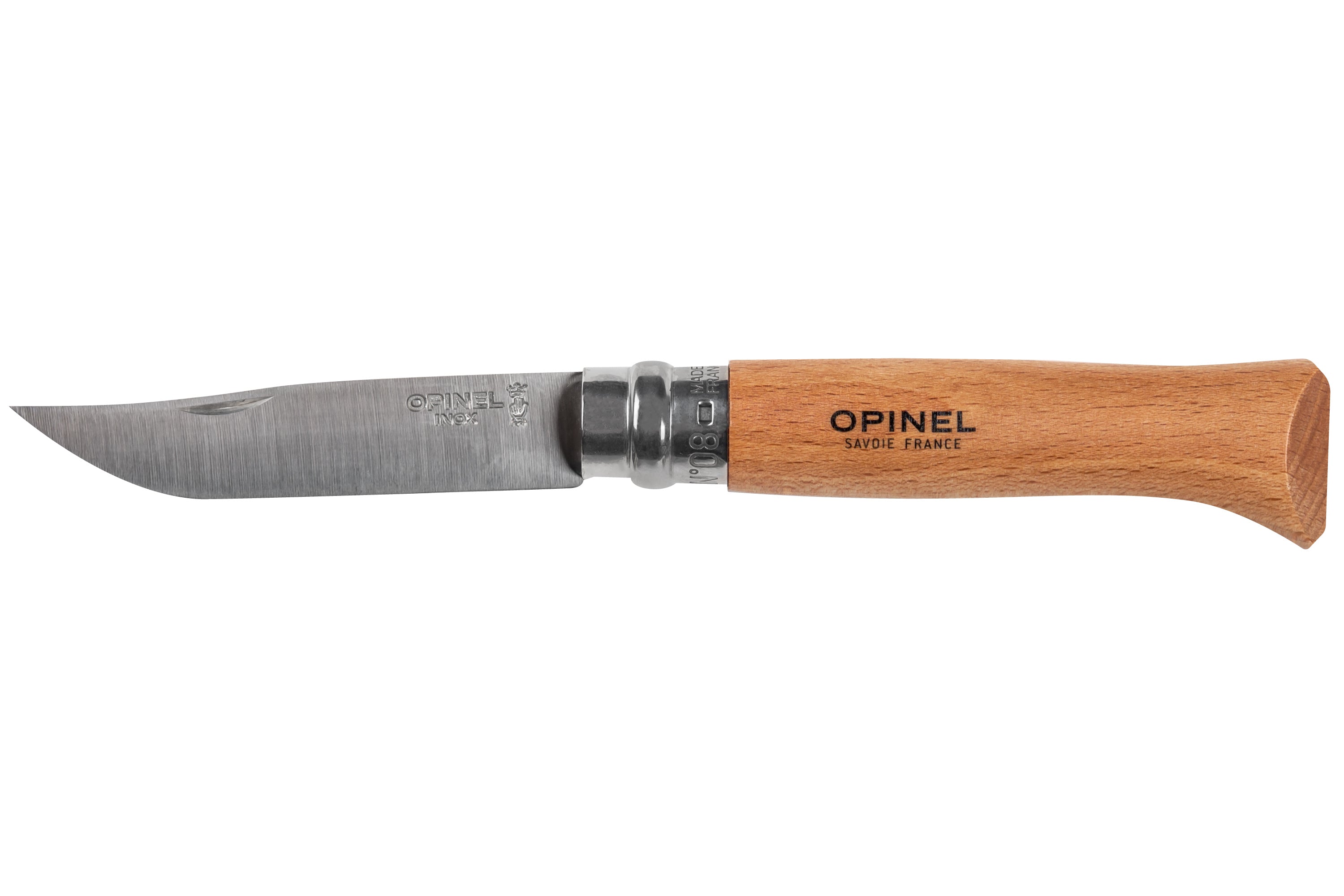 Opinel No. 08 Stainless Folding Knife + Sheath