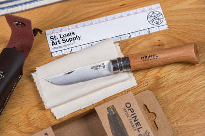 Opinel No. 08 Stainless Folding Knife + Sheath