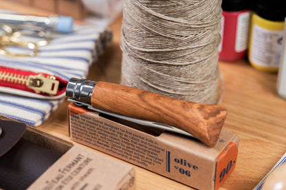 Opinel No. 06 Stainless Folding Knife, Olive Wood
