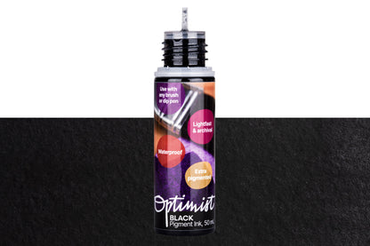 Optimist Pigment Ink, #000 Black, 50 mL Precision Bottle