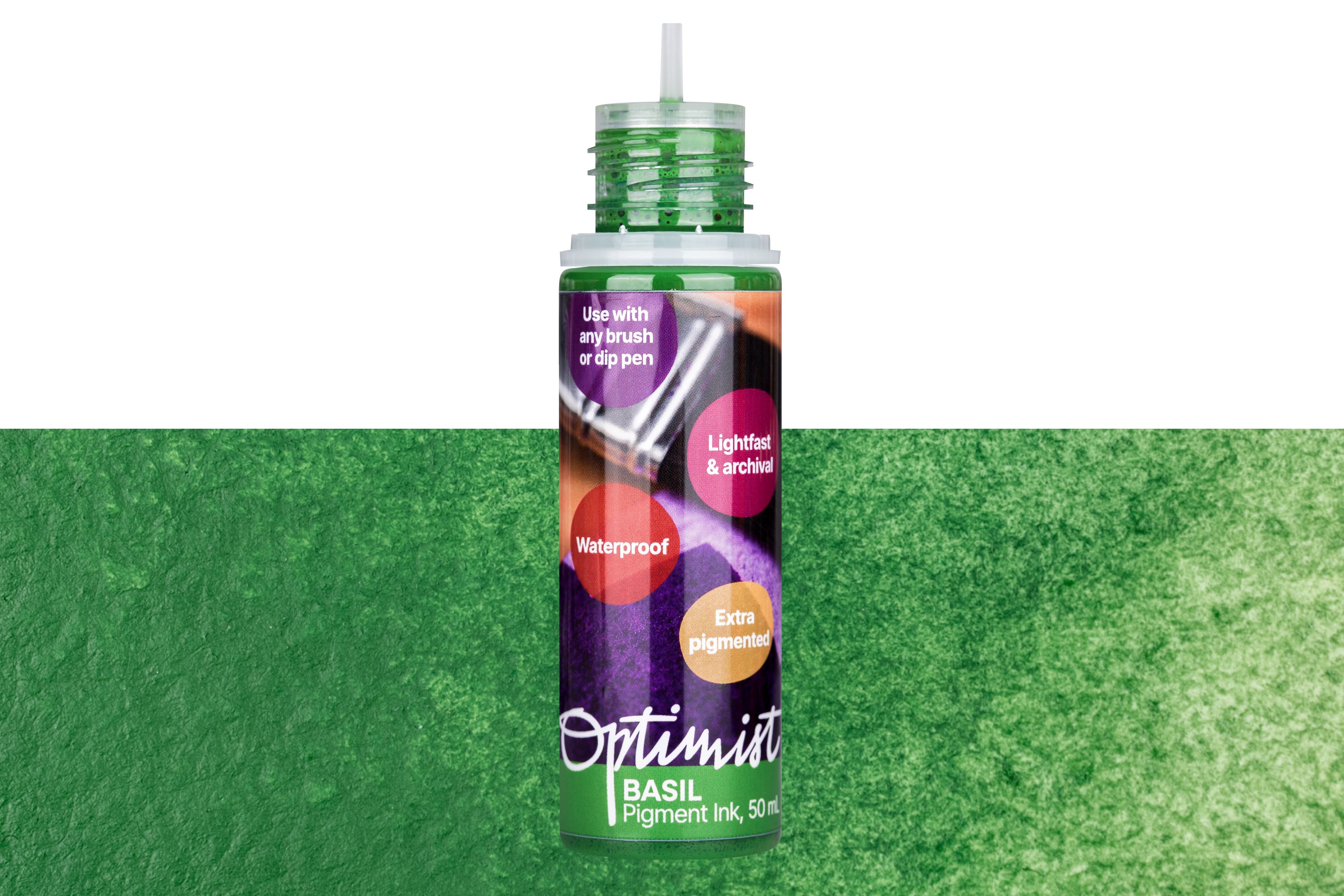 Optimist Pigment Ink, #110 Basil, 50 mL Precision Bottle