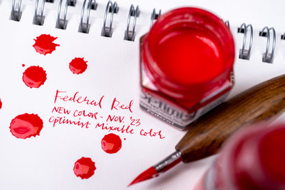 Optimist Pigment Ink, #002 Federal Red, 45 mL Inkwell
