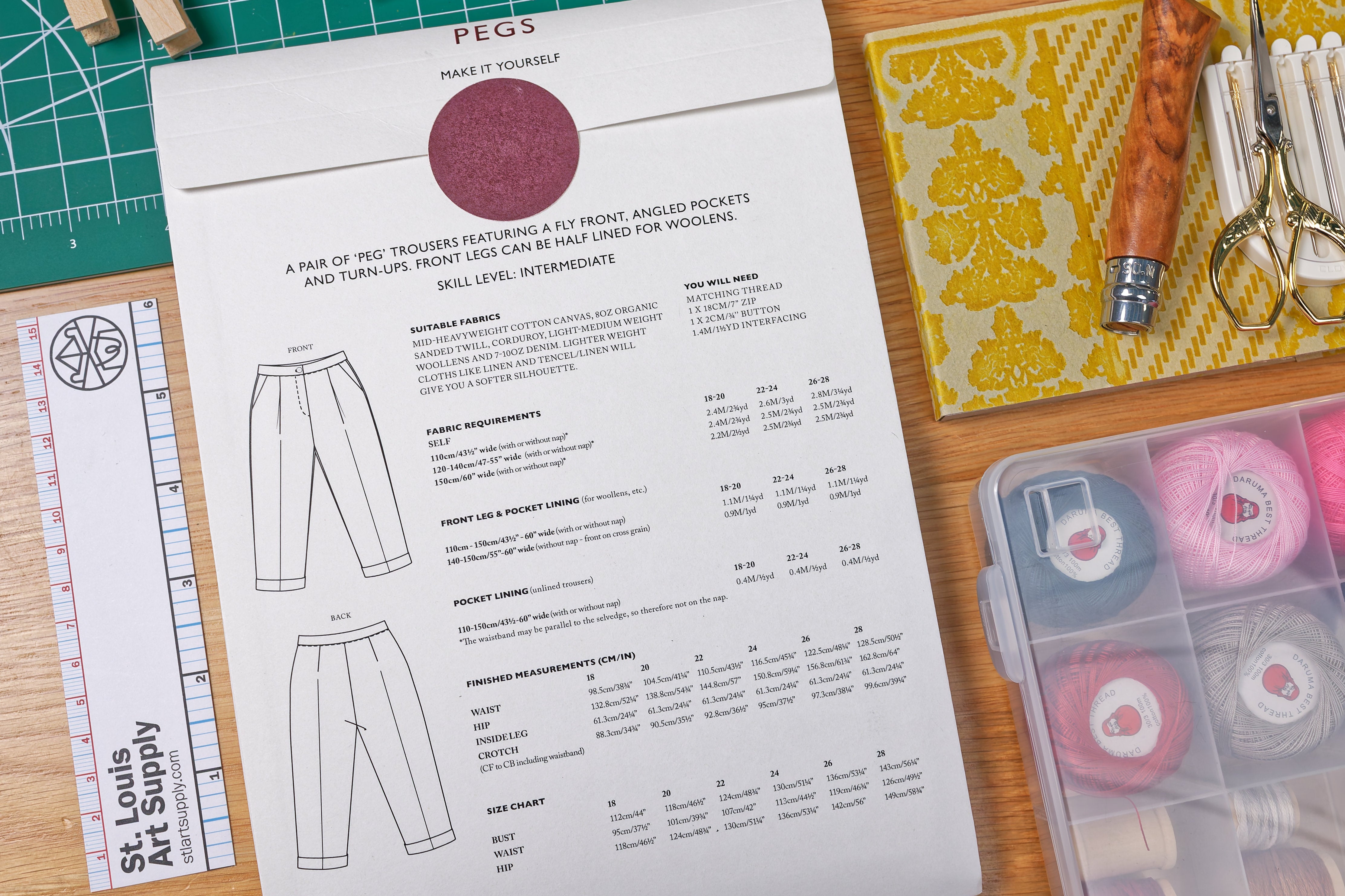Pegs Pants Sewing Pattern