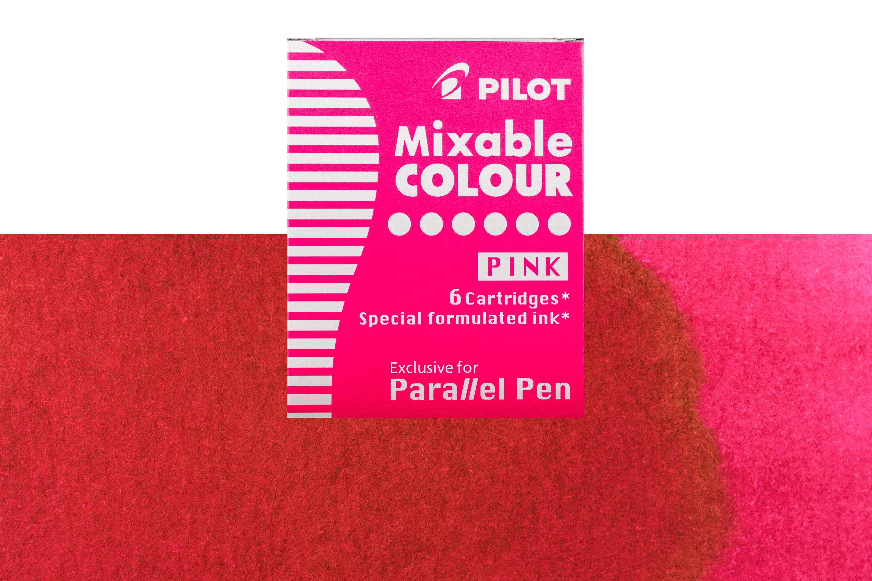 Pilot Mixable Colour Cartridges, Pink, Box of 6