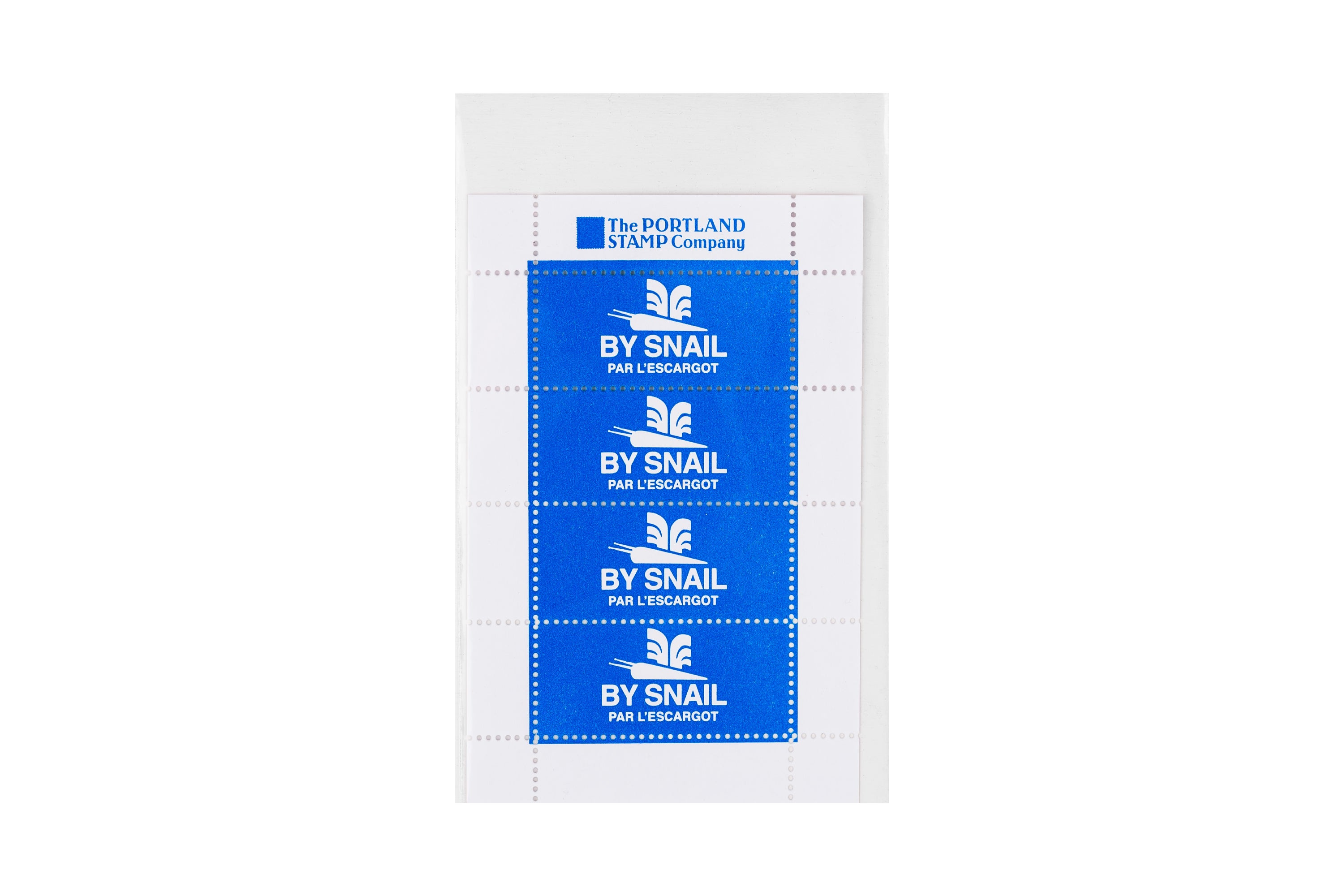 Lick & Stick Decorative Stamps, "By Snail"