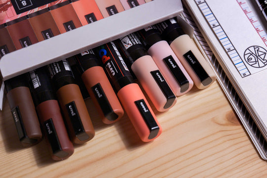 Uni POSCA Paint Markers, Portrait Colors Set (PC-5M)
