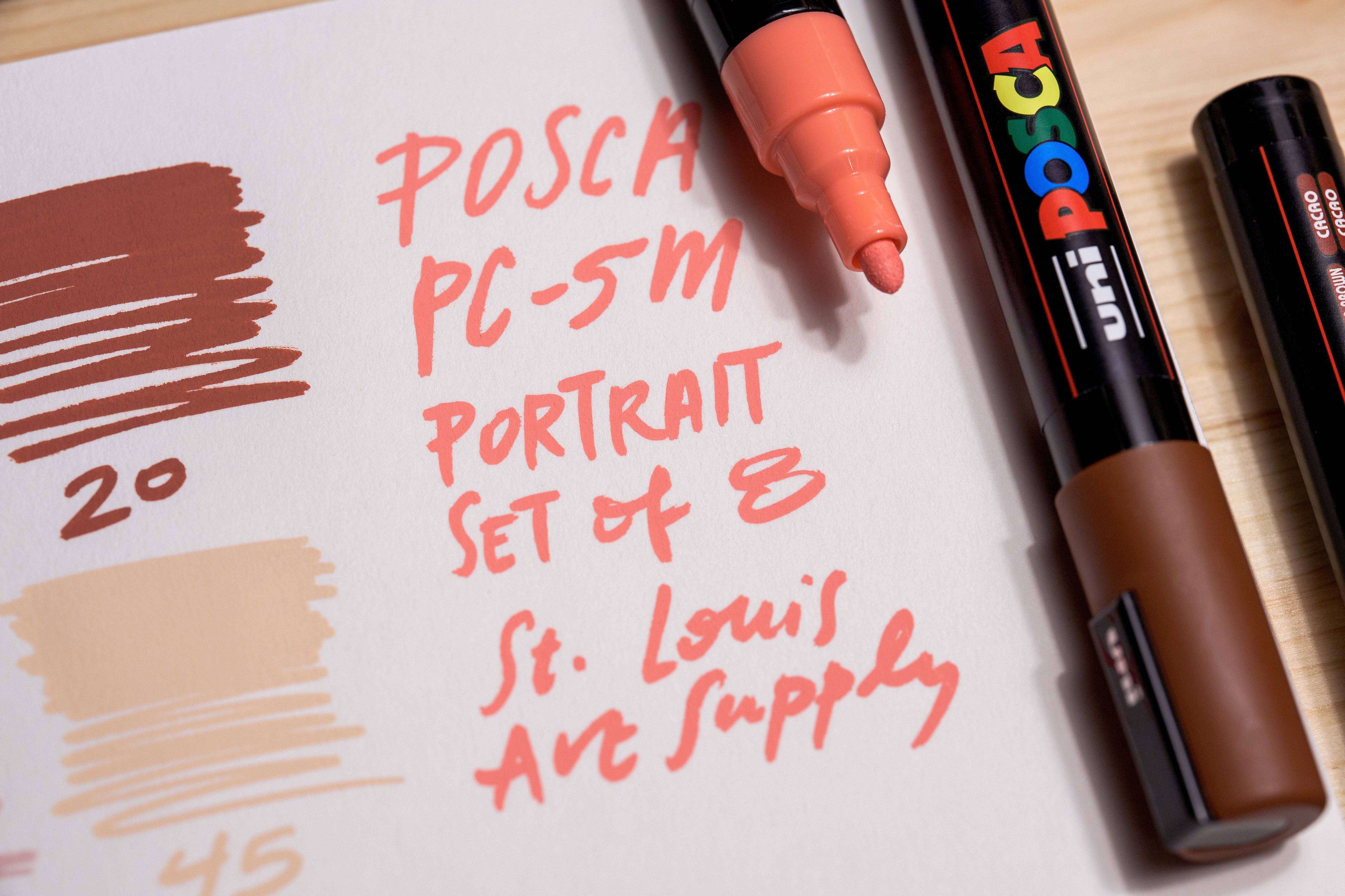 Uni POSCA Paint Markers, Portrait Colors Set (PC-5M)