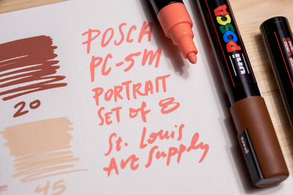 Uni POSCA Paint Markers, Portrait Colors Set (PC-5M)