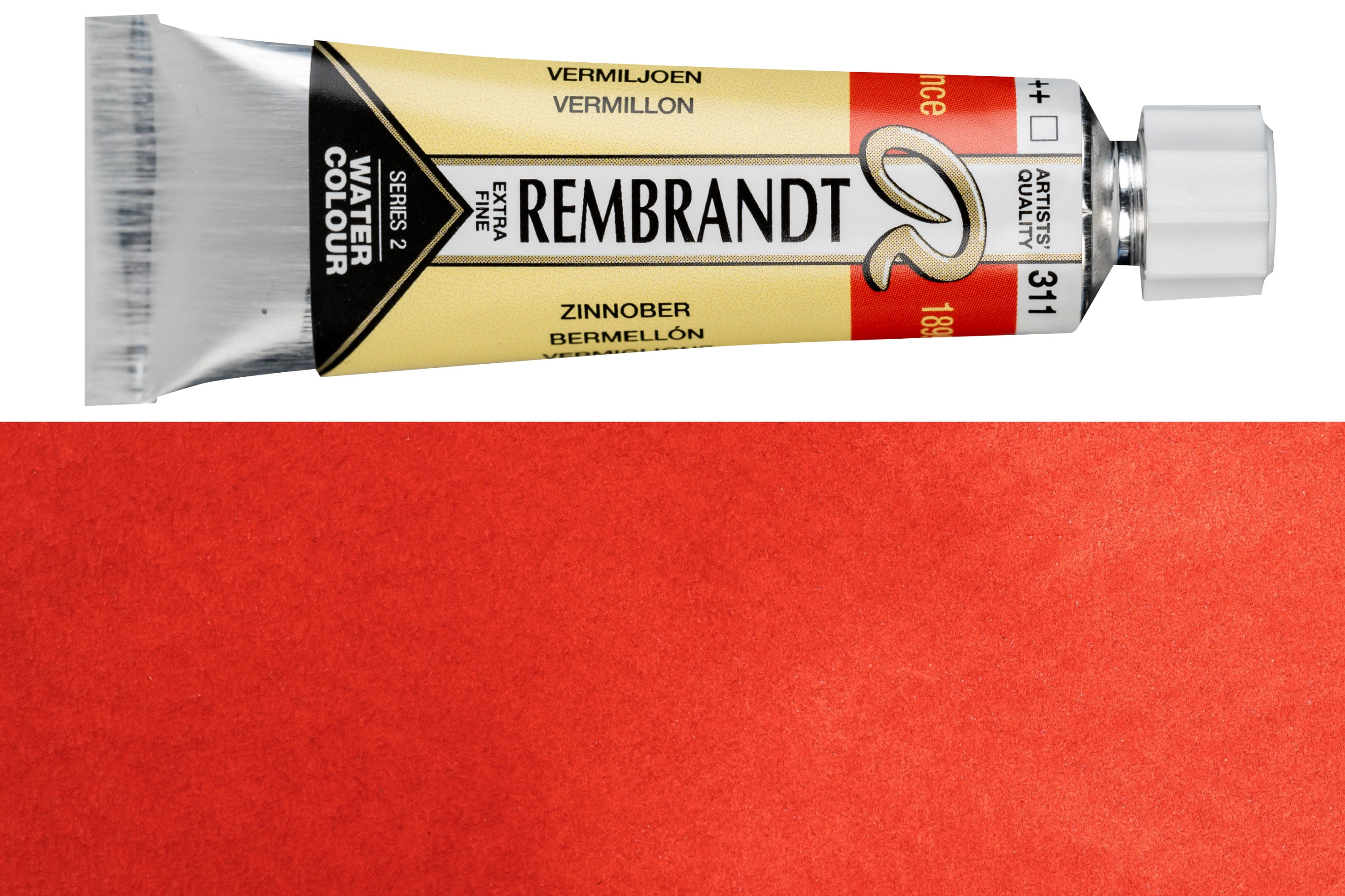 Rembrandt Watercolor, 10 mL, #311 Vermilion