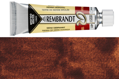 Rembrandt Watercolor, 10 mL, #411 Burnt Sienna
