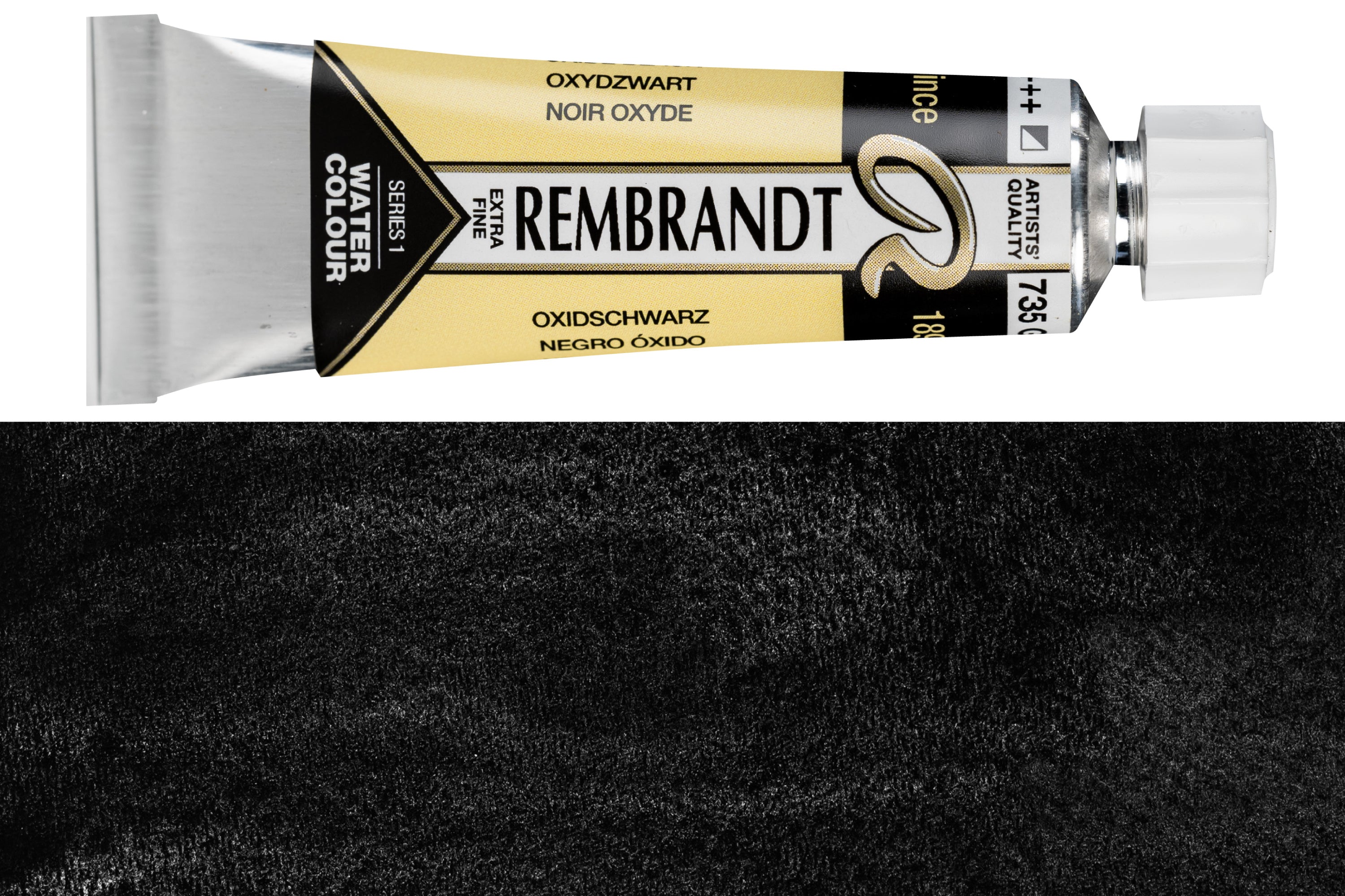 Rembrandt Watercolor, 10 mL, #735 Oxide Black