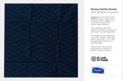 Olympus Sashiko Sampler, Hishi-seigaiha