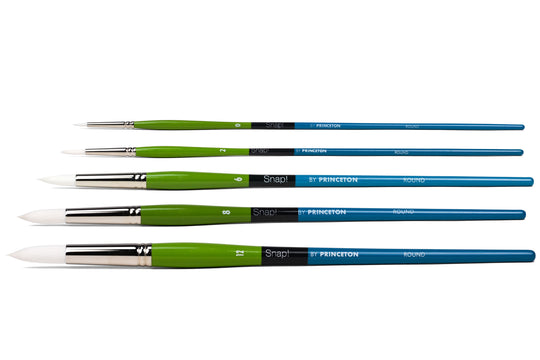 Snap Acrylic Brushes, Long Handle (Series 9800)