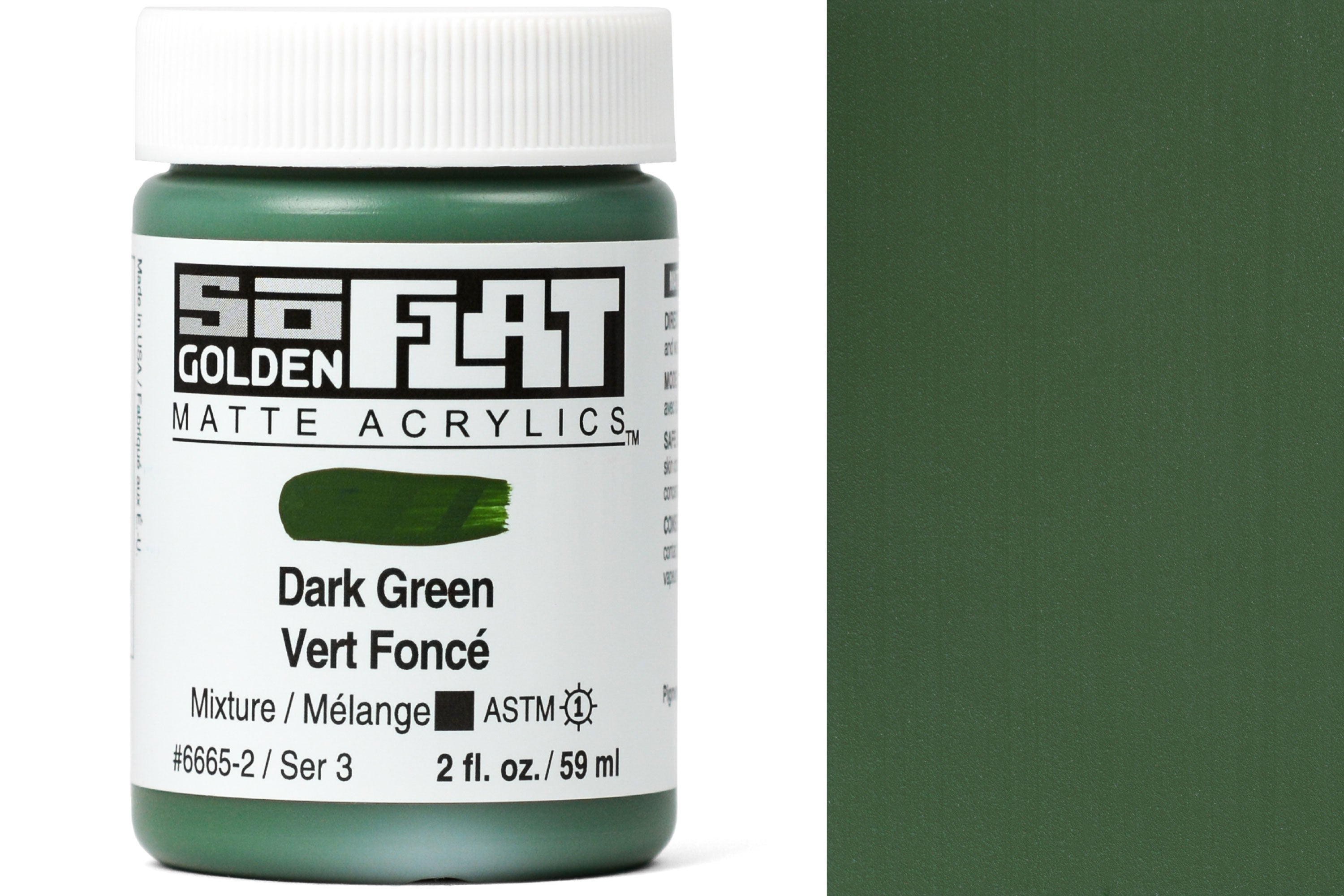 Golden SoFlat Matte Acrylics, Dark Green