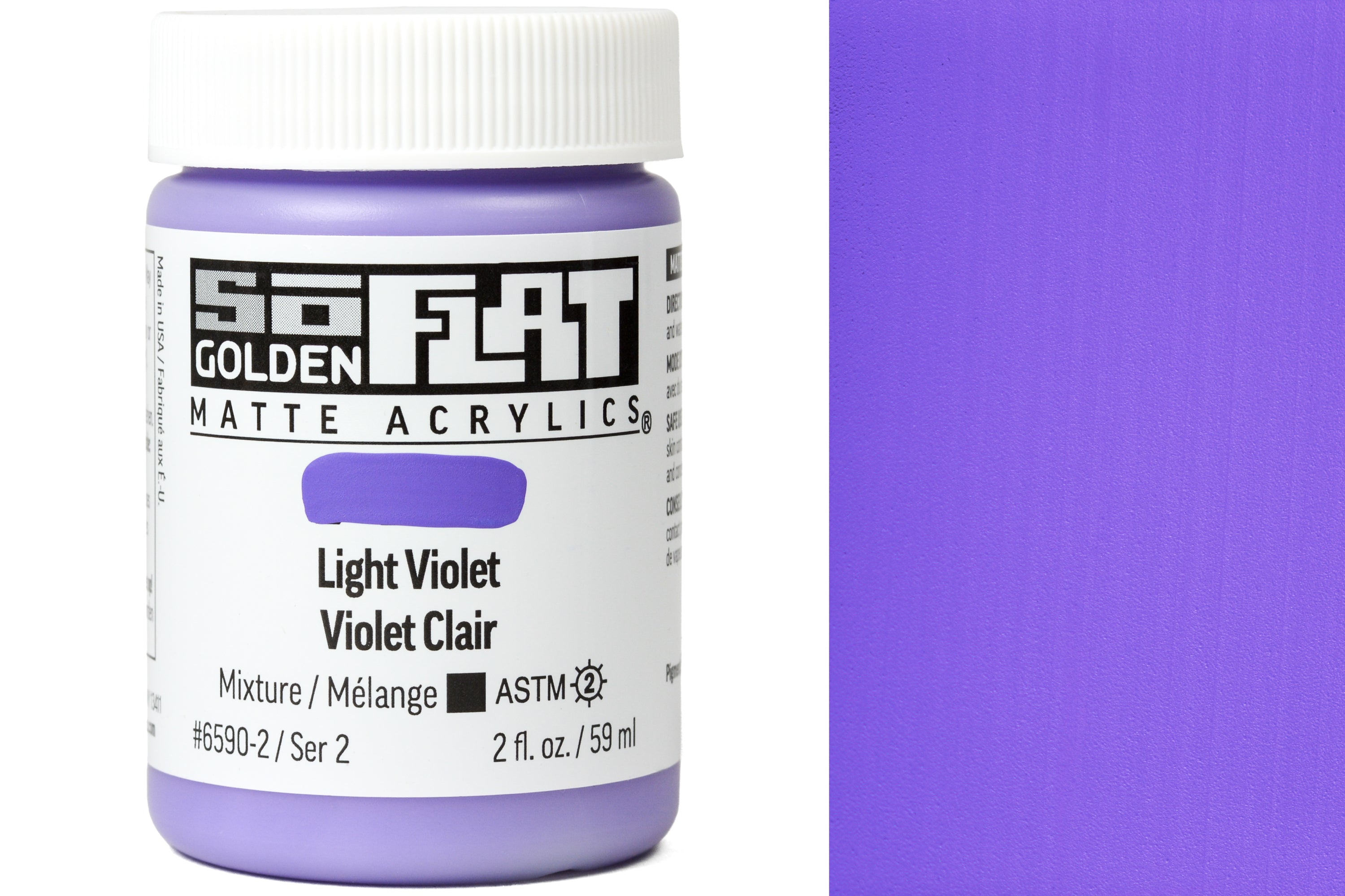Golden SoFlat Matte Acrylics, Light Violet