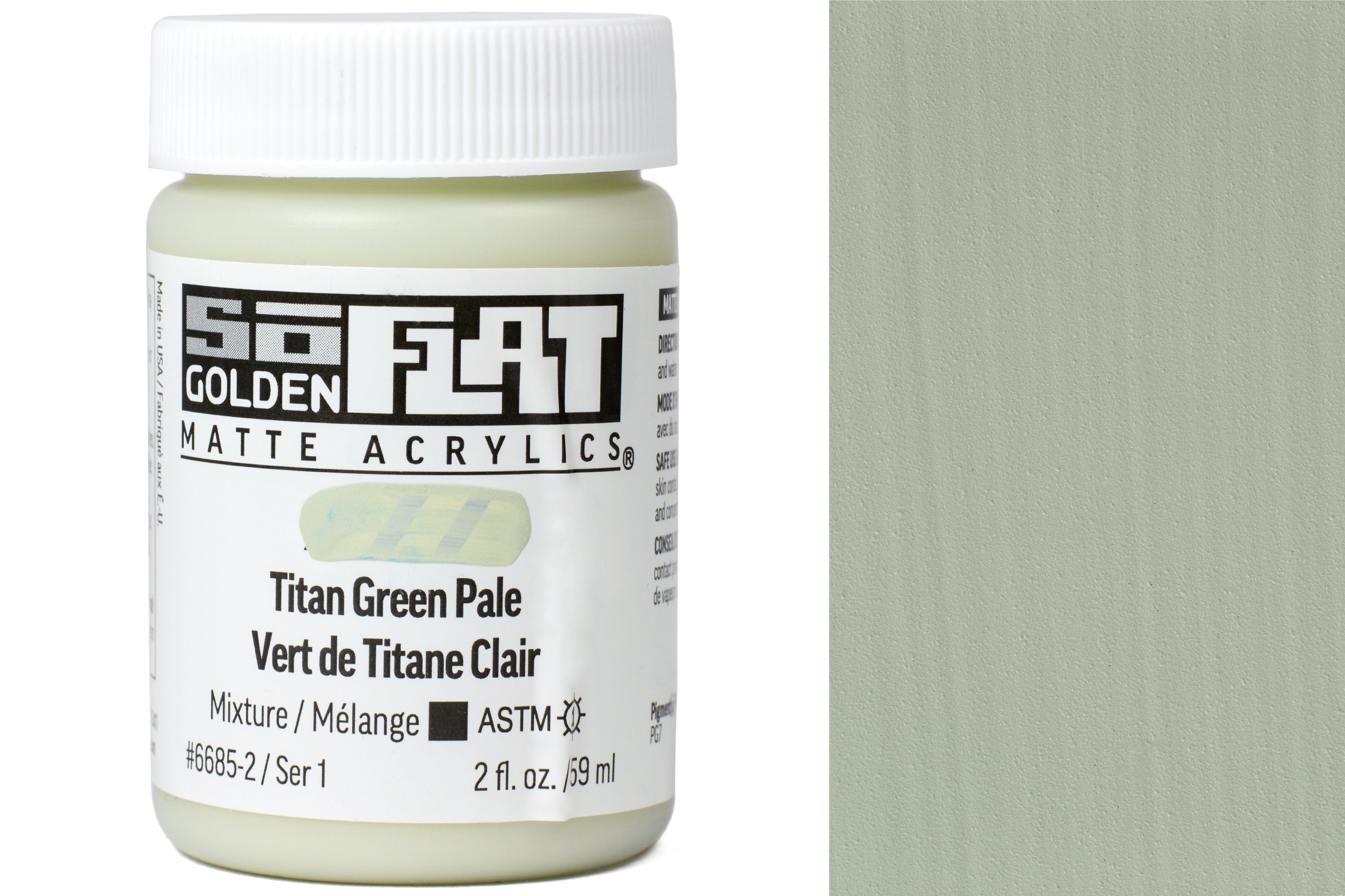 Golden SoFlat Matte Acrylics, Titan Green Pale