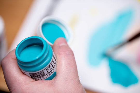 Golden SoFlat Matte Acrylics, Light Phthalo Green