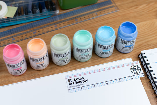 Golden SoFlat Matte Acrylics, Pastel Set of 6
