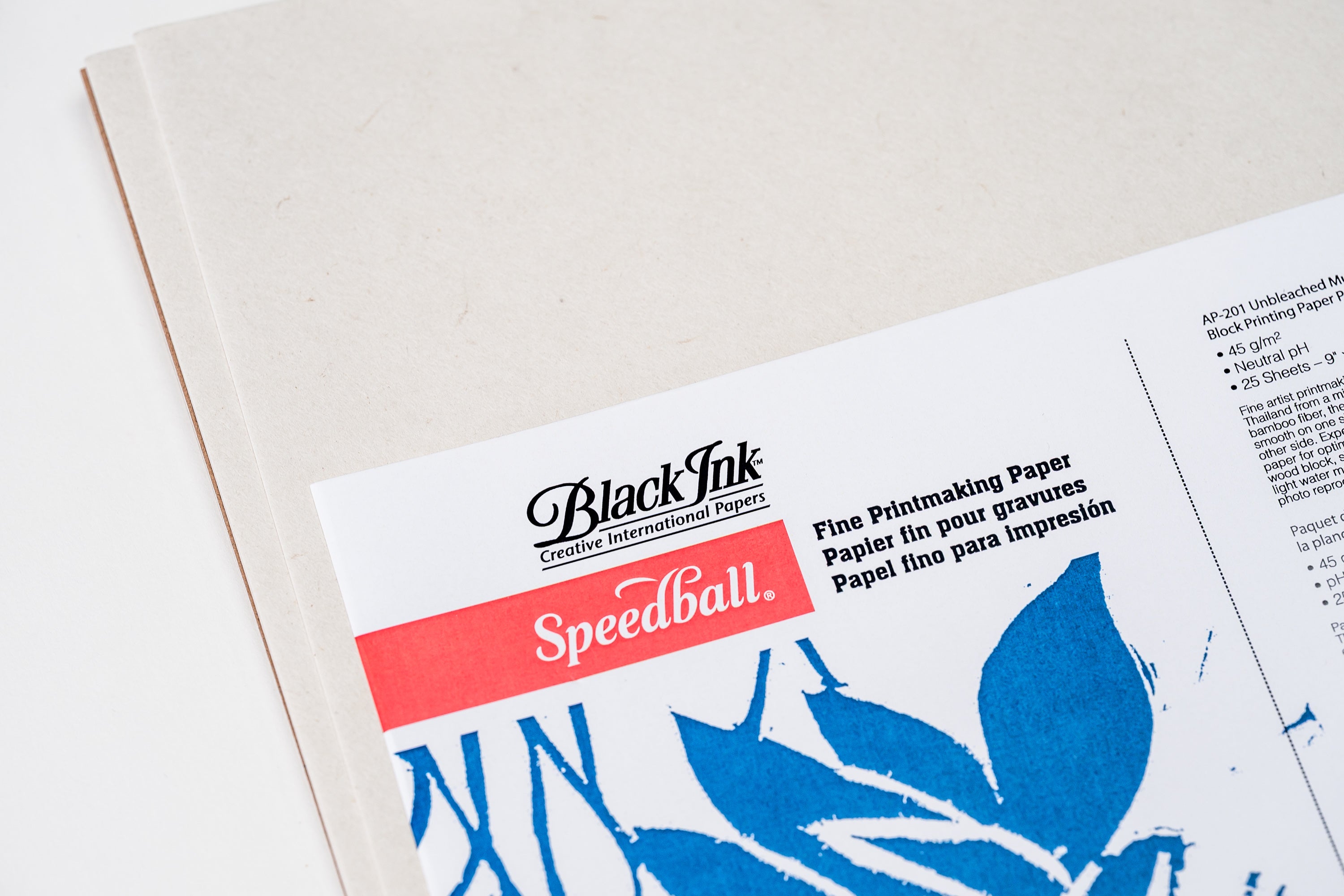 Unbleached Mulberry Printmaking Paper, 9" x 12"